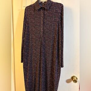 Brooks Brothers Red and Blue Geometric Shirt dress
